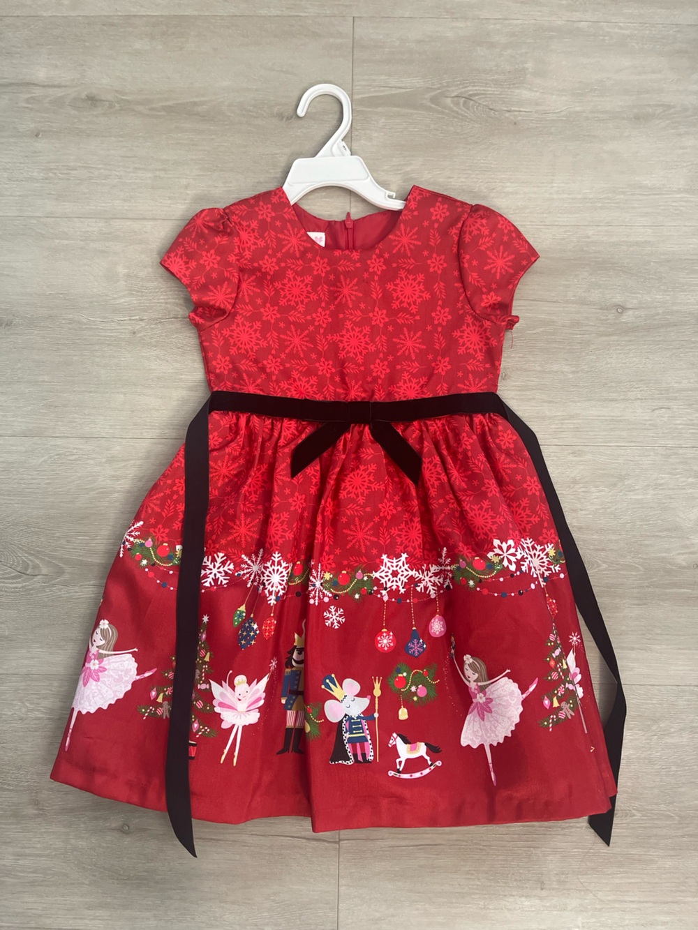 Bonnie Jean Red Holiday Nutcracker & Ballerina Party Dress